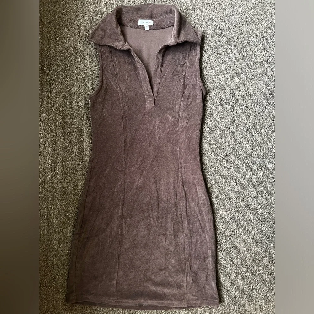 Terry Cloth Athletic Style Dress - Picture 5 of 8